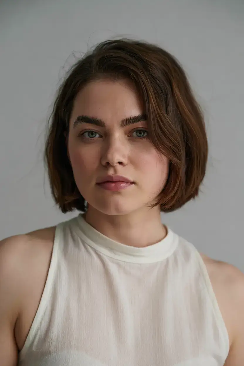 Haircuts for Plus Size Women ideas 2026+Blunt Chic for Confident Contour