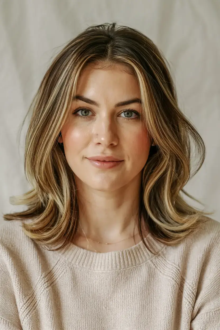 Haircuts for Women Over 40 ideas for 2026 Warm Blonde Balayage with Soft Layers