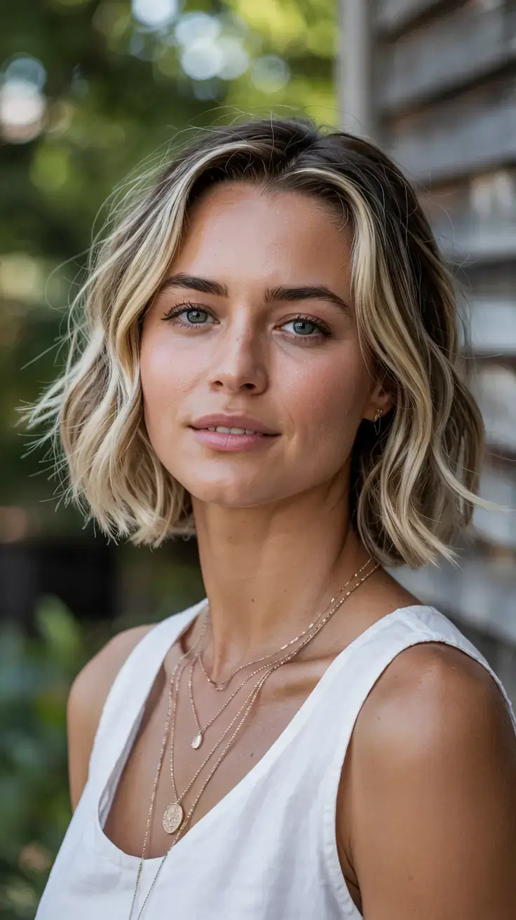 Haircuts for Women Over 40 ideas for 2026 Summer-Ready Short Bob with Beachy Texture