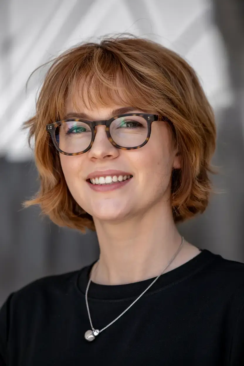 Haircuts for Women Over 50 ideas for 2026 Soft Auburn Bob with Casual Bangs