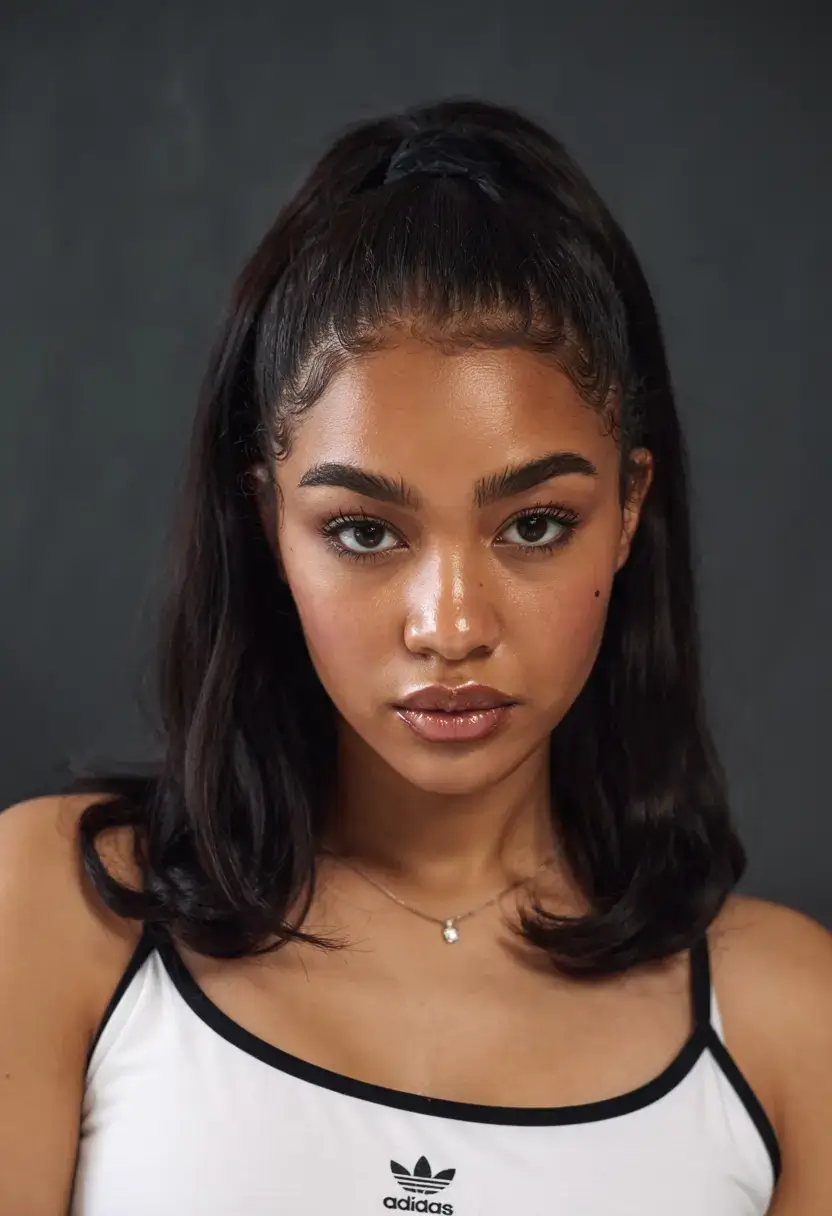 hairstyle black women ideas 2026+Half-Up Sleek Pony With Volume Ends