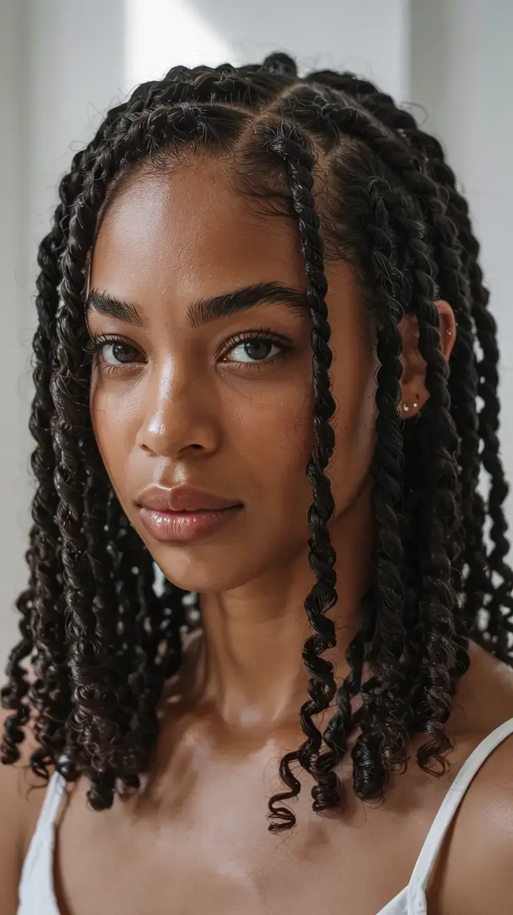 hairstyle black women ideas 2026+Defined Twist-Out Bob With Shine