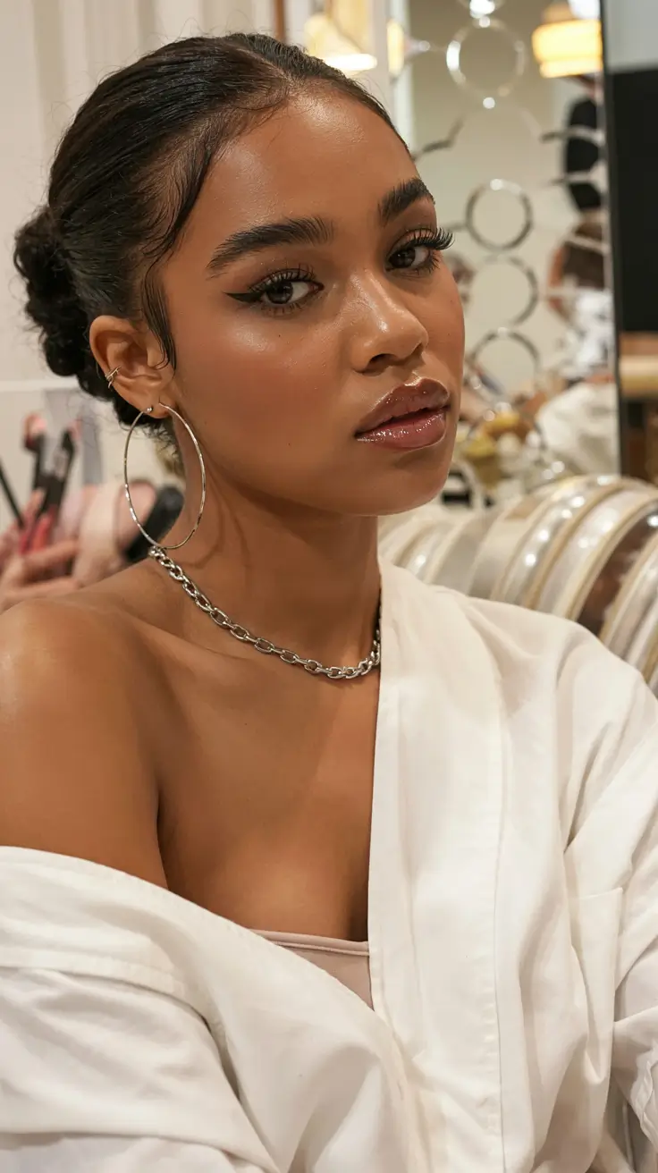 hairstyle for black women 2026 The Polished Low Bun With Underrated Drama