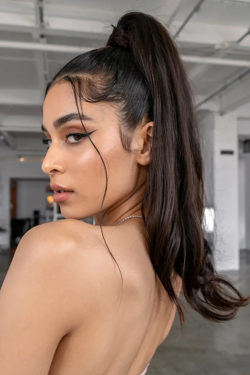 hairstyle for black women 2026 The High Ponytail That Owns the Room