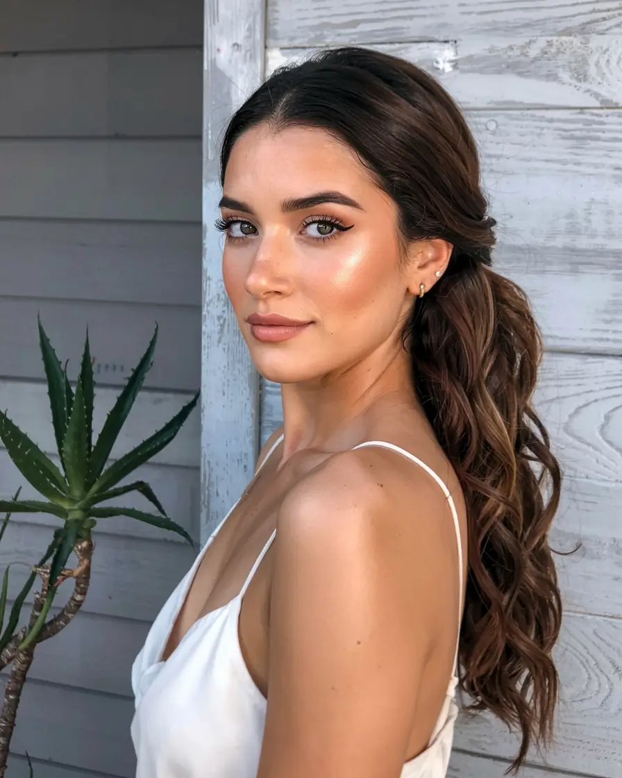 hairstyle for long hair 2026 Low Pony With Loose Texture and Soft Lift