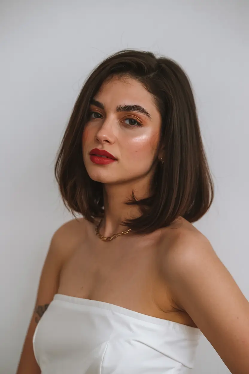hairstyle for medium length hair 2026+Elegant Bob with Vintage Flip