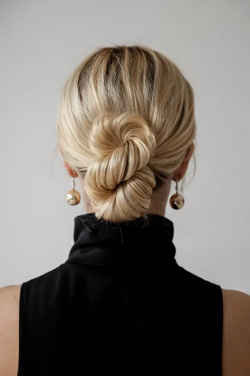 hairstyles ideas 2026+Coiled Perfection: The Sculpted Loop Bun