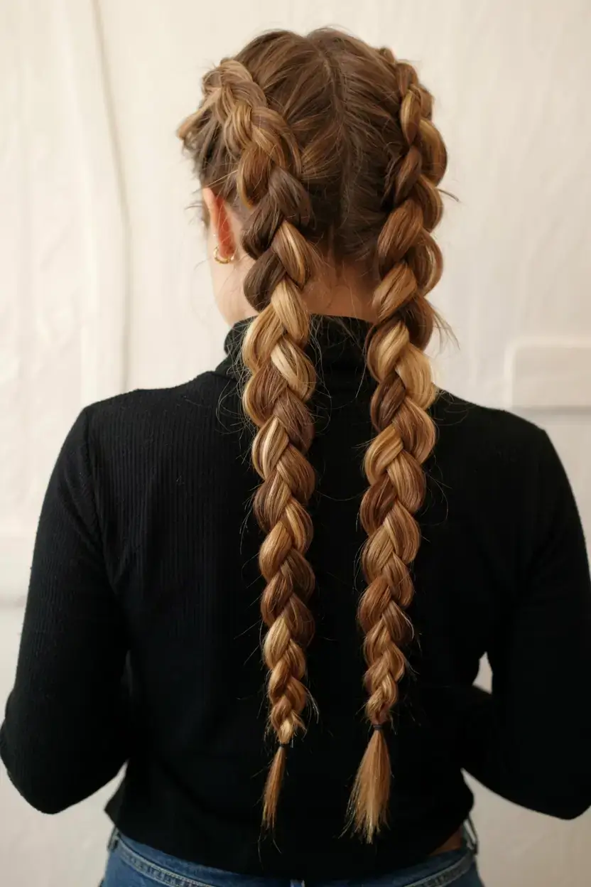 hairstyles ideas 2026+High-Definition Double Dutch Braids