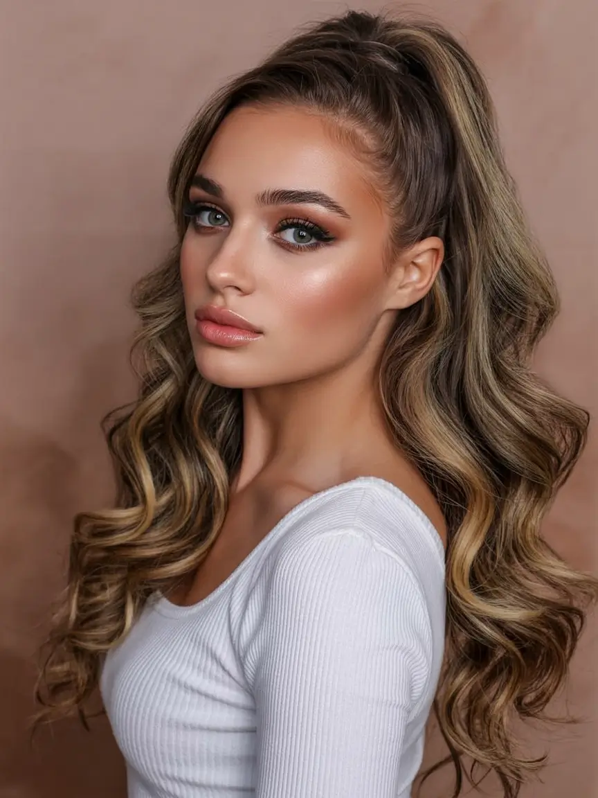 half up half down hairstyles ideas 2026 Big Volume, Big Energy