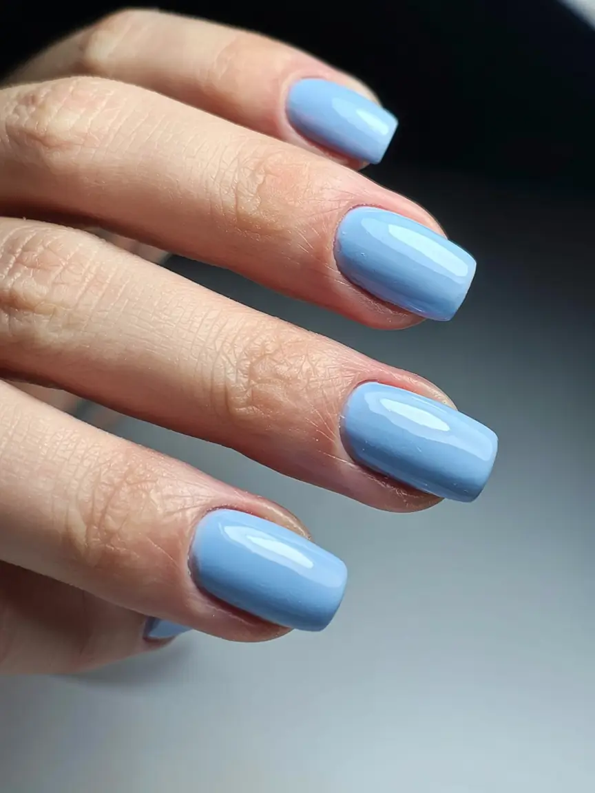 light blue nails 2026 Clean Cut and Coastal