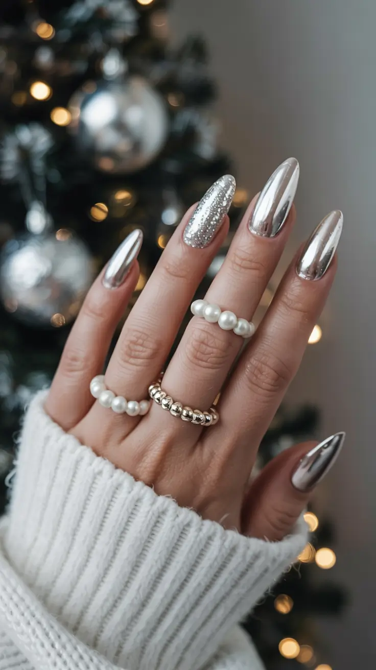 nail colors 2026 Silver Space Queen