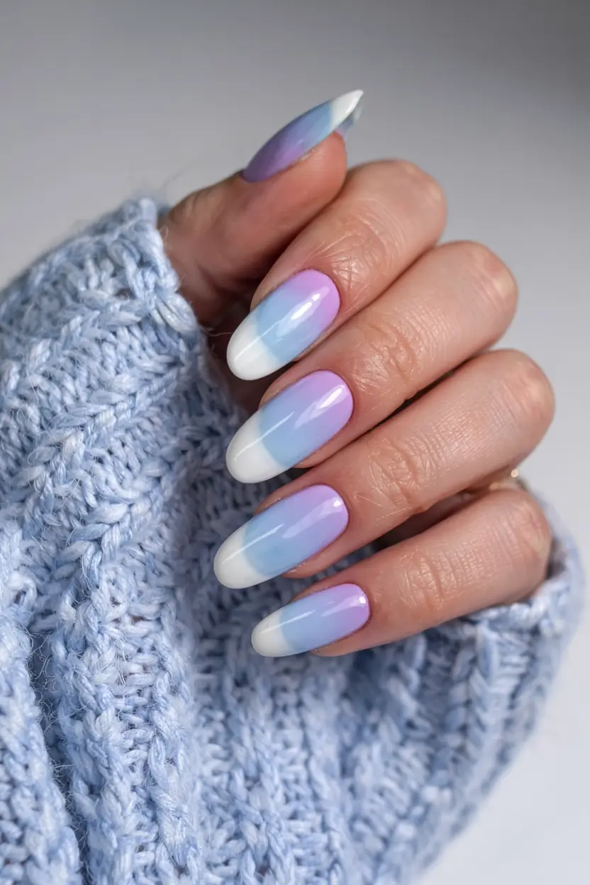 nail colors 2026 Lavender Sky Gradient
