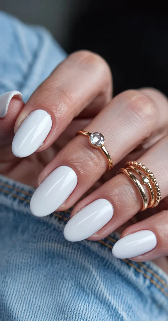 nail colors 2026 Clean White Classic