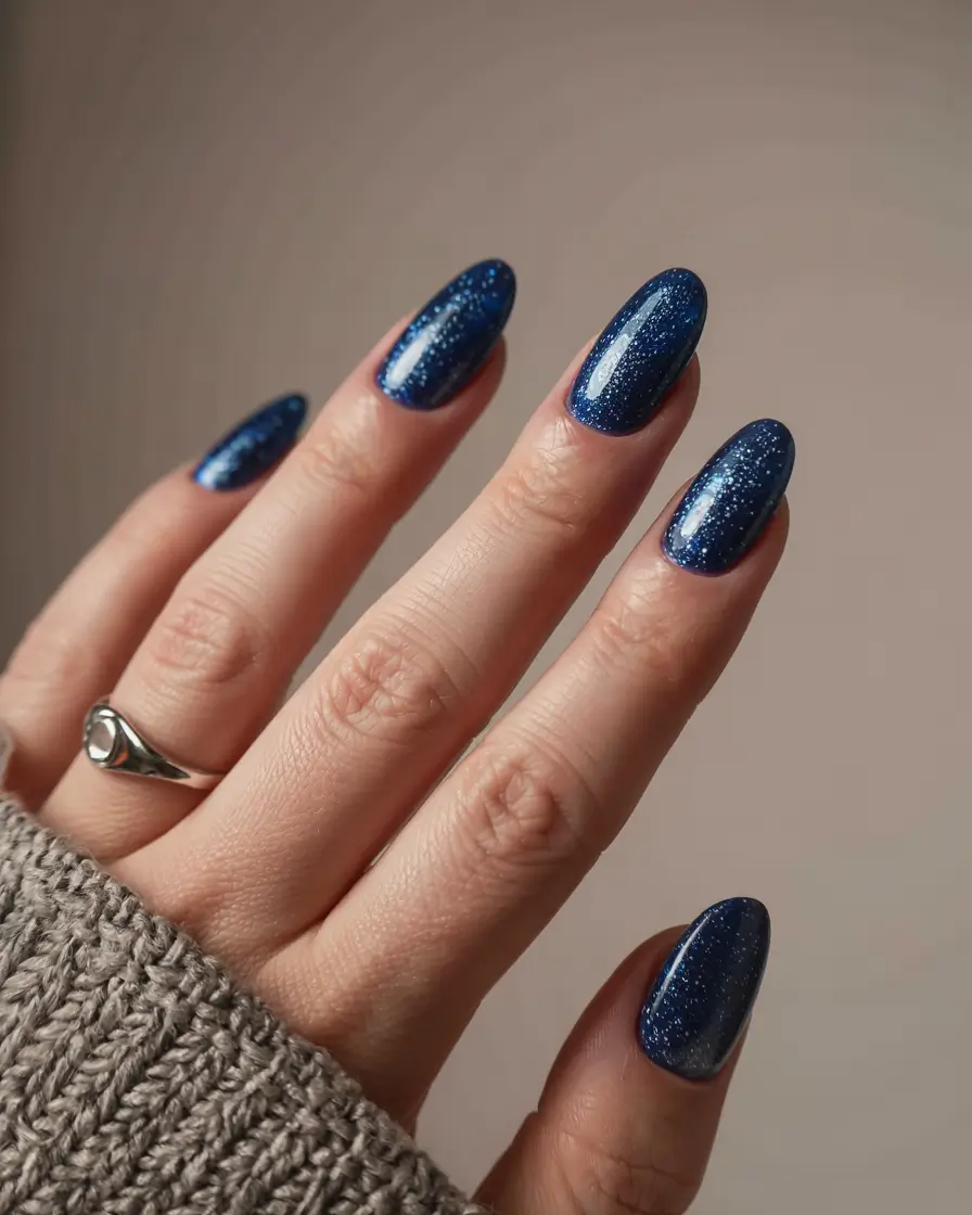 nail colors 2026 Midnight Stardust