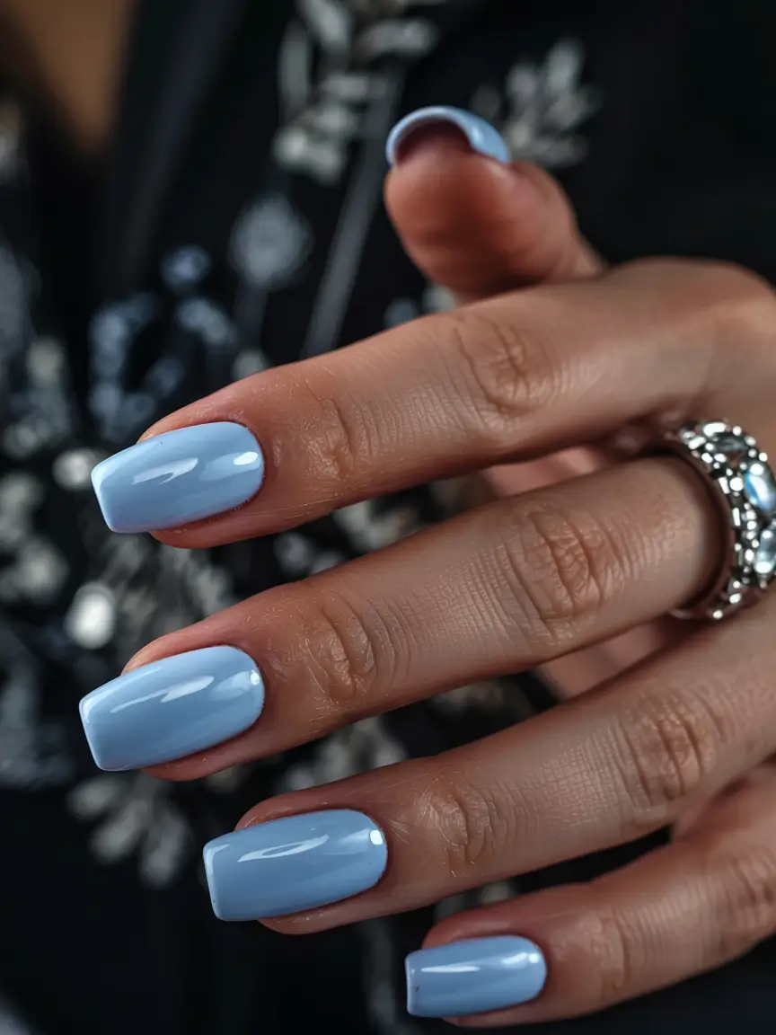 nail colors 2026 Powder Blue Calm