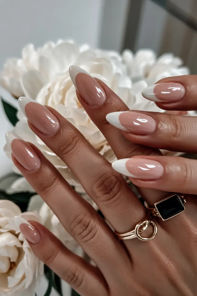 nails design ideas 2026 Glossed French Revival