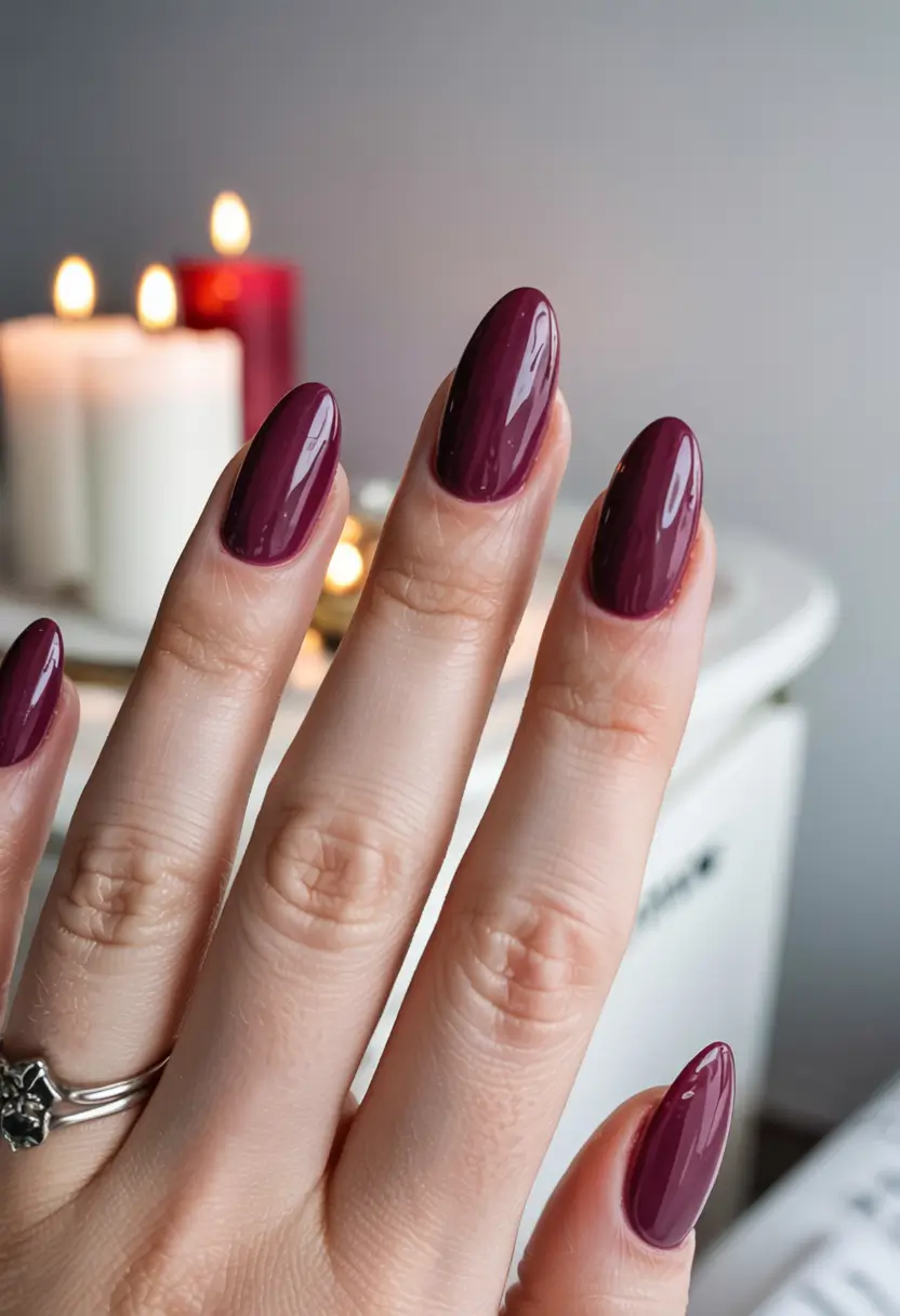 nails design ideas 2026 Cabernet Crush