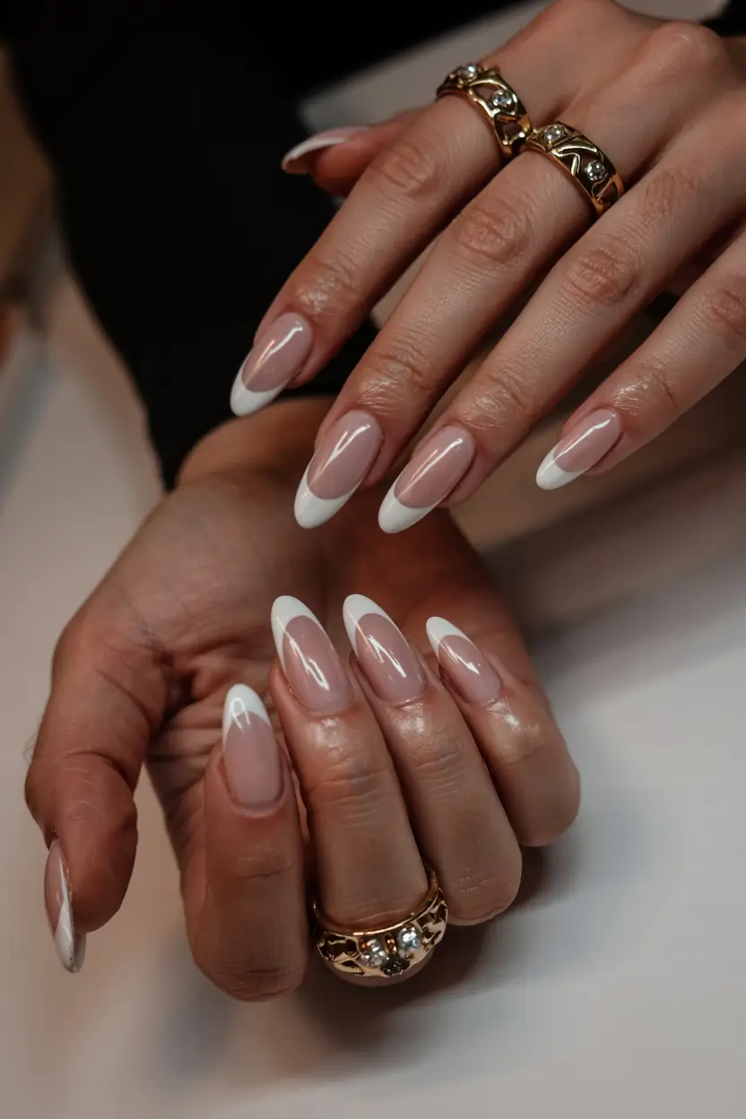 nails inspo 2026 Oval French Redux