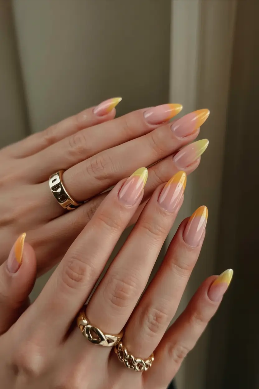 nails inspo 2026 Citrus Fade