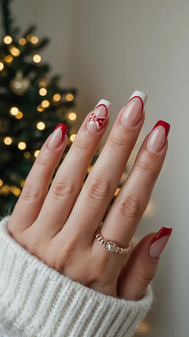 nails inspo 2026 Red Ribbon Season