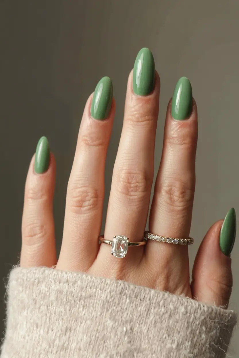 neutral nails 2026 Sage Green Neutral: A Nature-Inspired Curveball