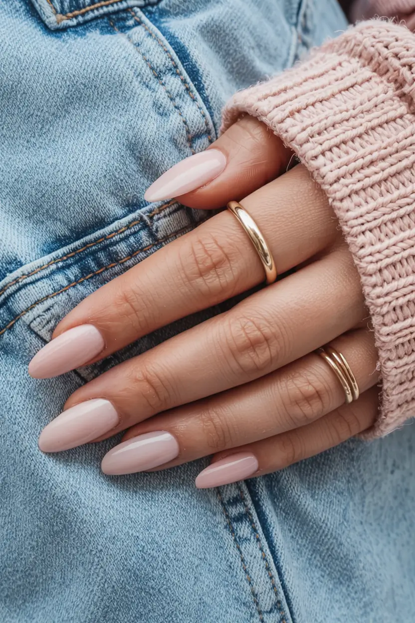 neutral nails 2026 Soft Petal Perfection: The Springtime Essential
