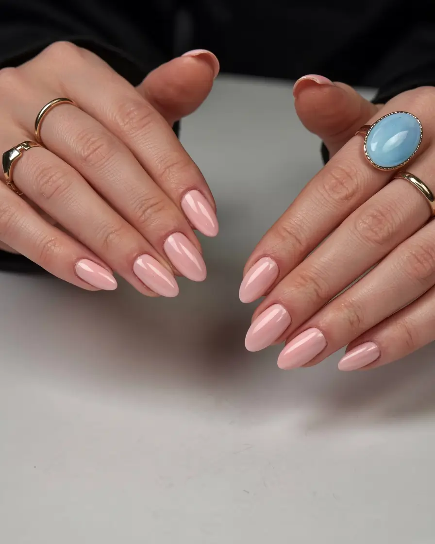 pink nails 2026 Soft Petal Pink for a Minimalist Mood