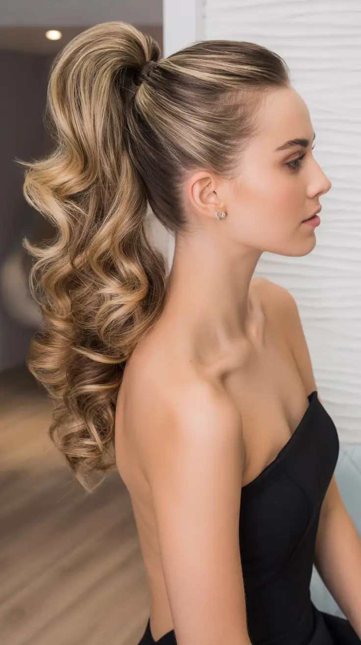 ponytail hairstyles ideas 2026 Supermodel Body Waves in a Pony