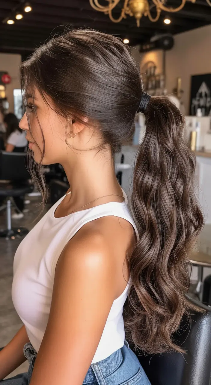 ponytail hairstyles ideas 2026 Fluffy Texture and Gym-Cool Energy