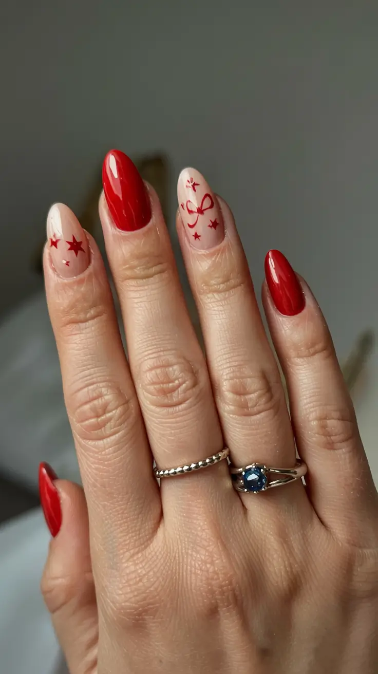 red-nails-2026-Festive-Whimsy-Stars-and-Ribbons