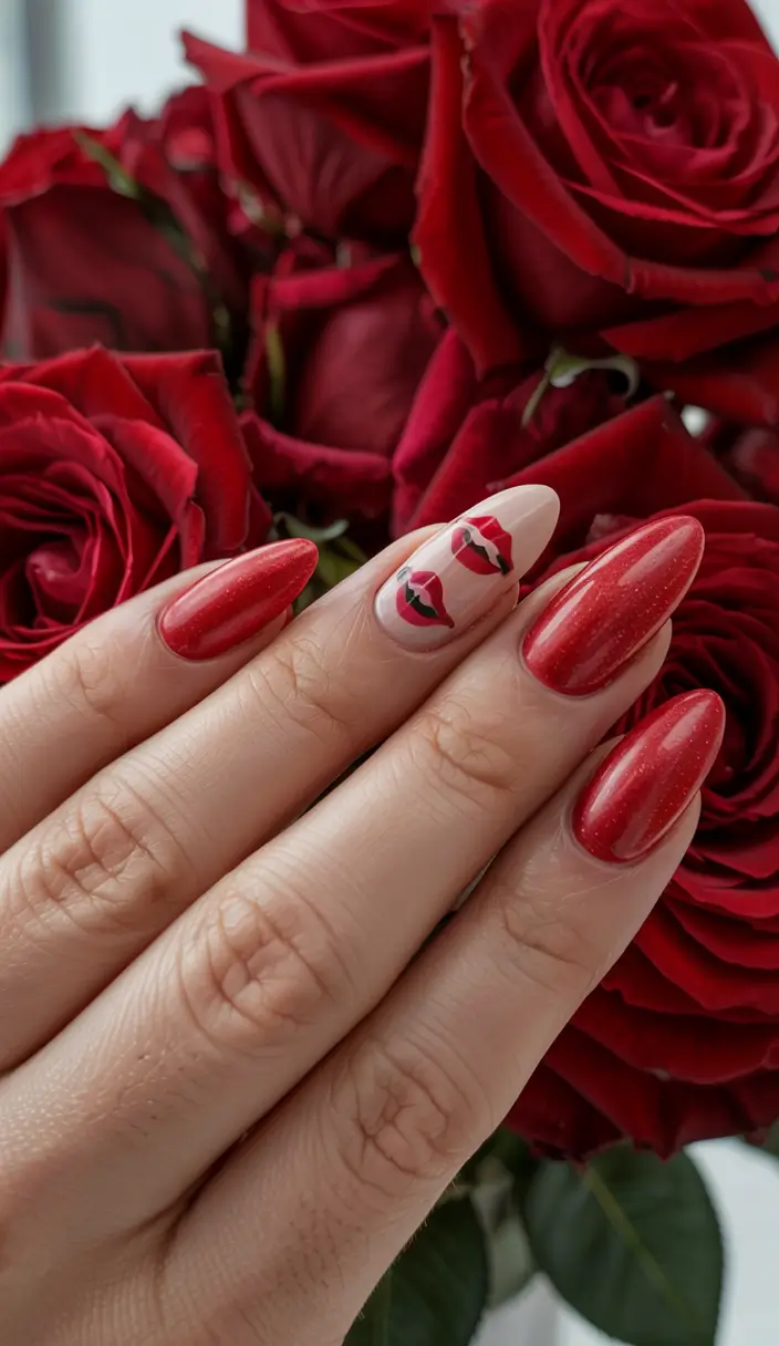 red-nails-2026-Kiss-Me-Red-Valentine-Statement