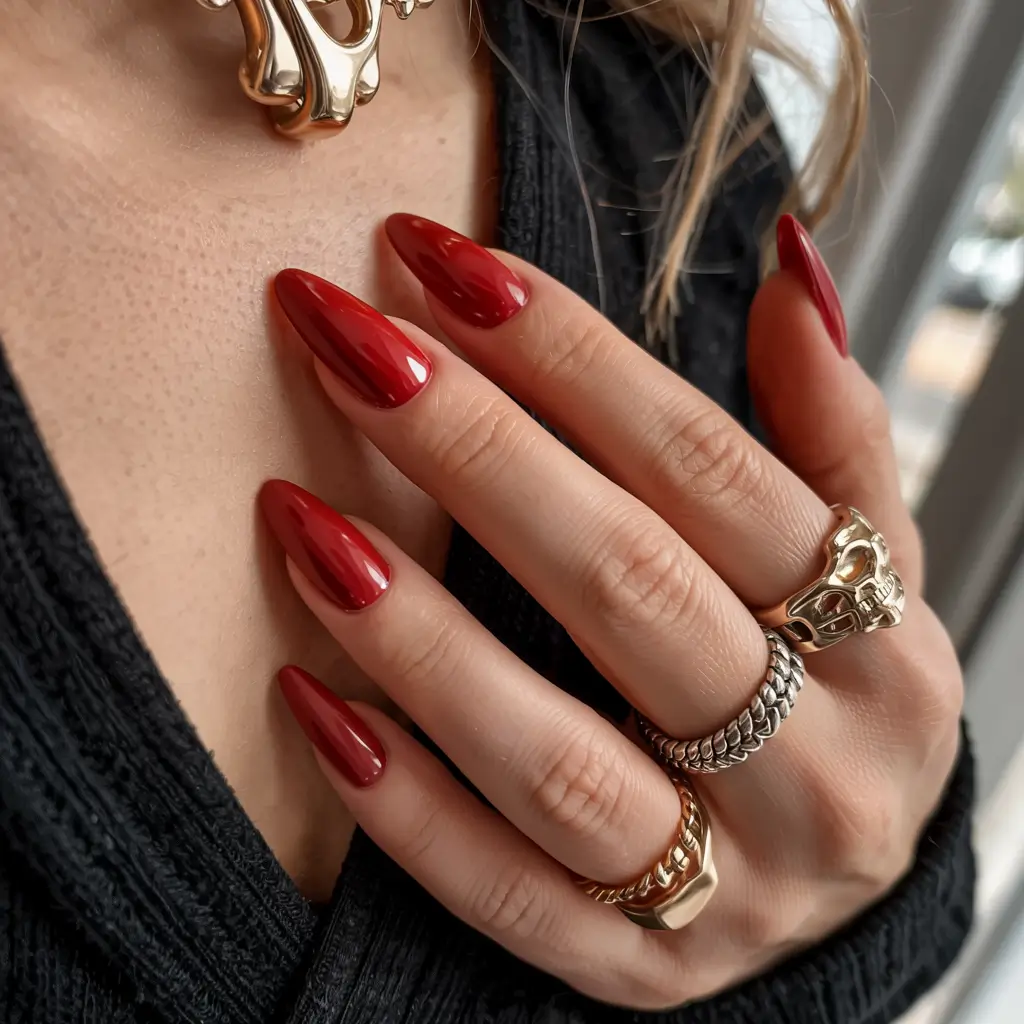 red-nails-2026-Deep-Wine-Elegance-with-a-Gold-Edge
