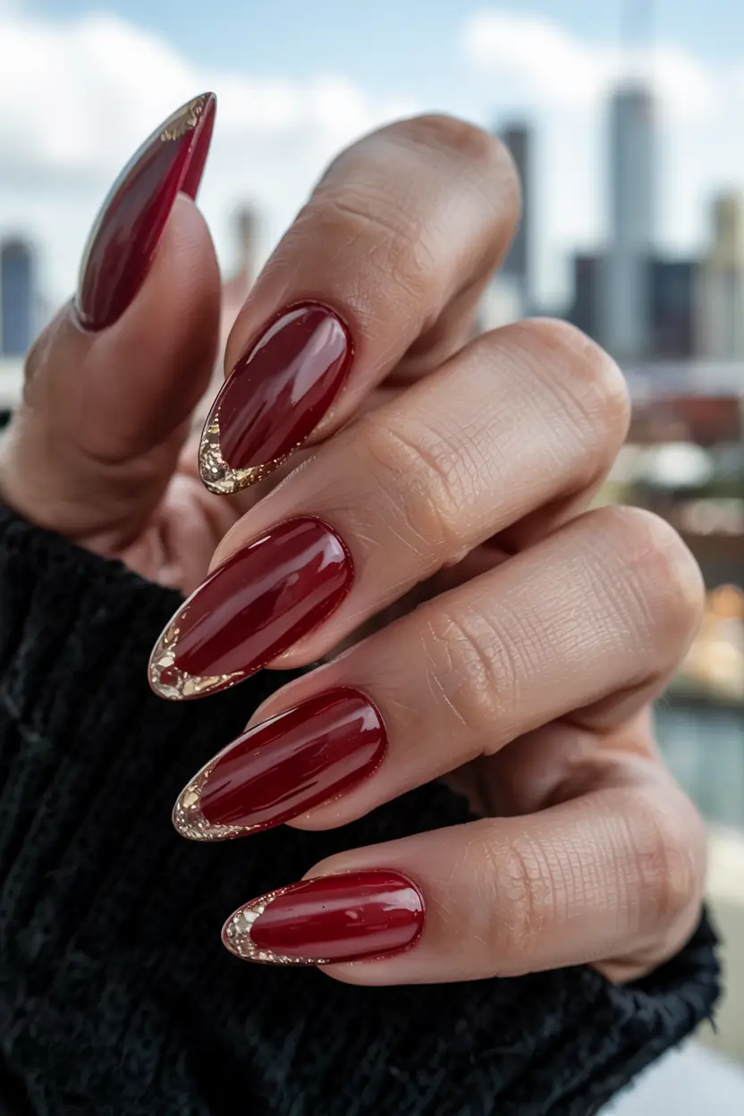 red-nails-2026-Golden-Edges-Luxe-Tips-for-Winter