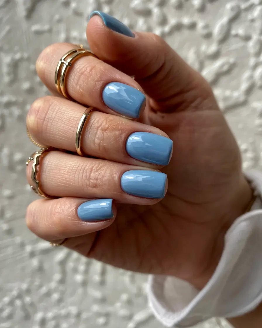 short acrylic nails 2026 Chic Periwinkle