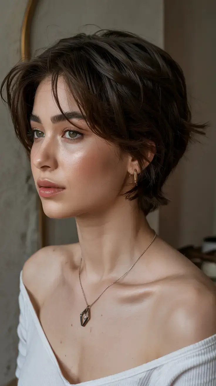 short hairstyles ideas 2026 Effortless Pixie Bob with Lifted Layers