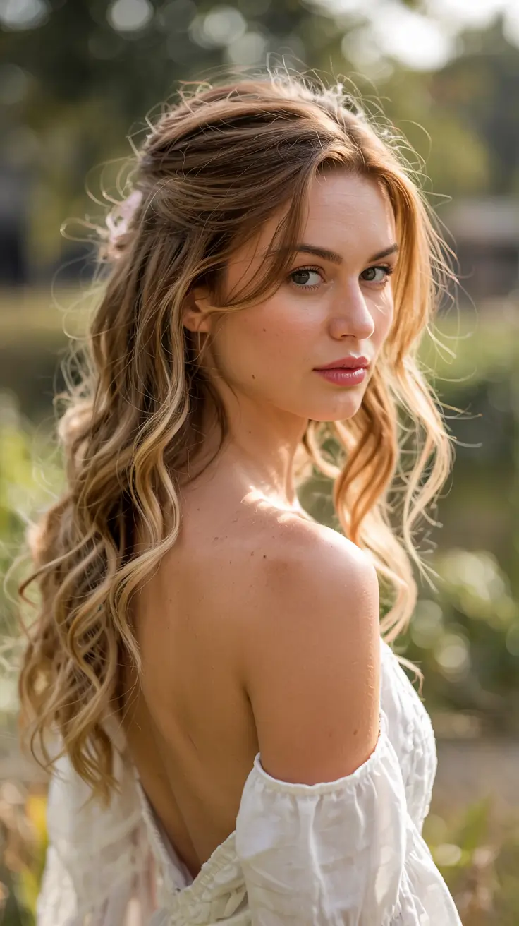 side part hairstyle 2026 Whimsical Loose Curls with Natural Volume