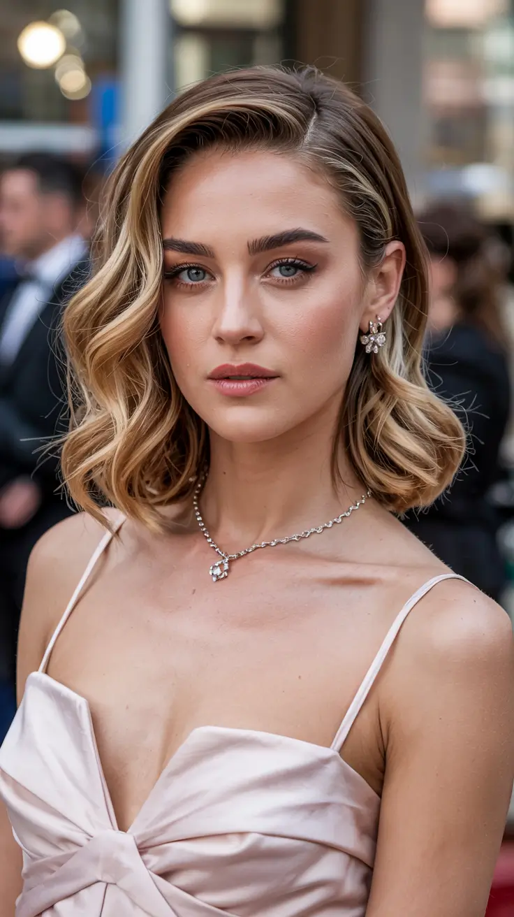 side part hairstyle 2026 Modern Retro Waves with Cool-Girl Finish