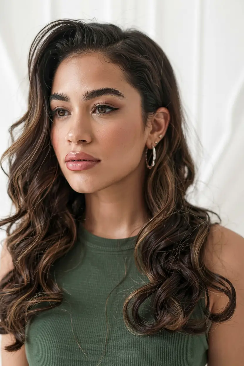 side part hairstyle 2026 Dimensional Curls with Subtle Contrast