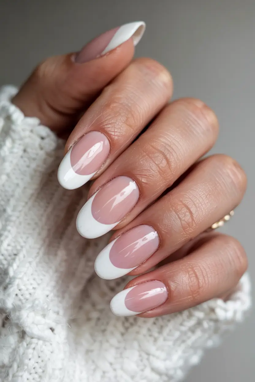 simple nails 2026 Classic French, But With Modern Curves