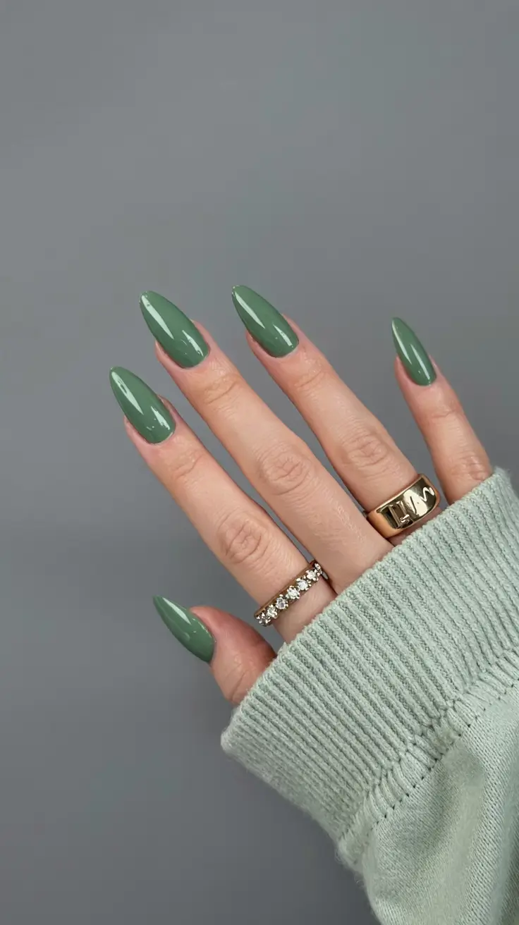 stiletto nails 2026 Mossy Mood