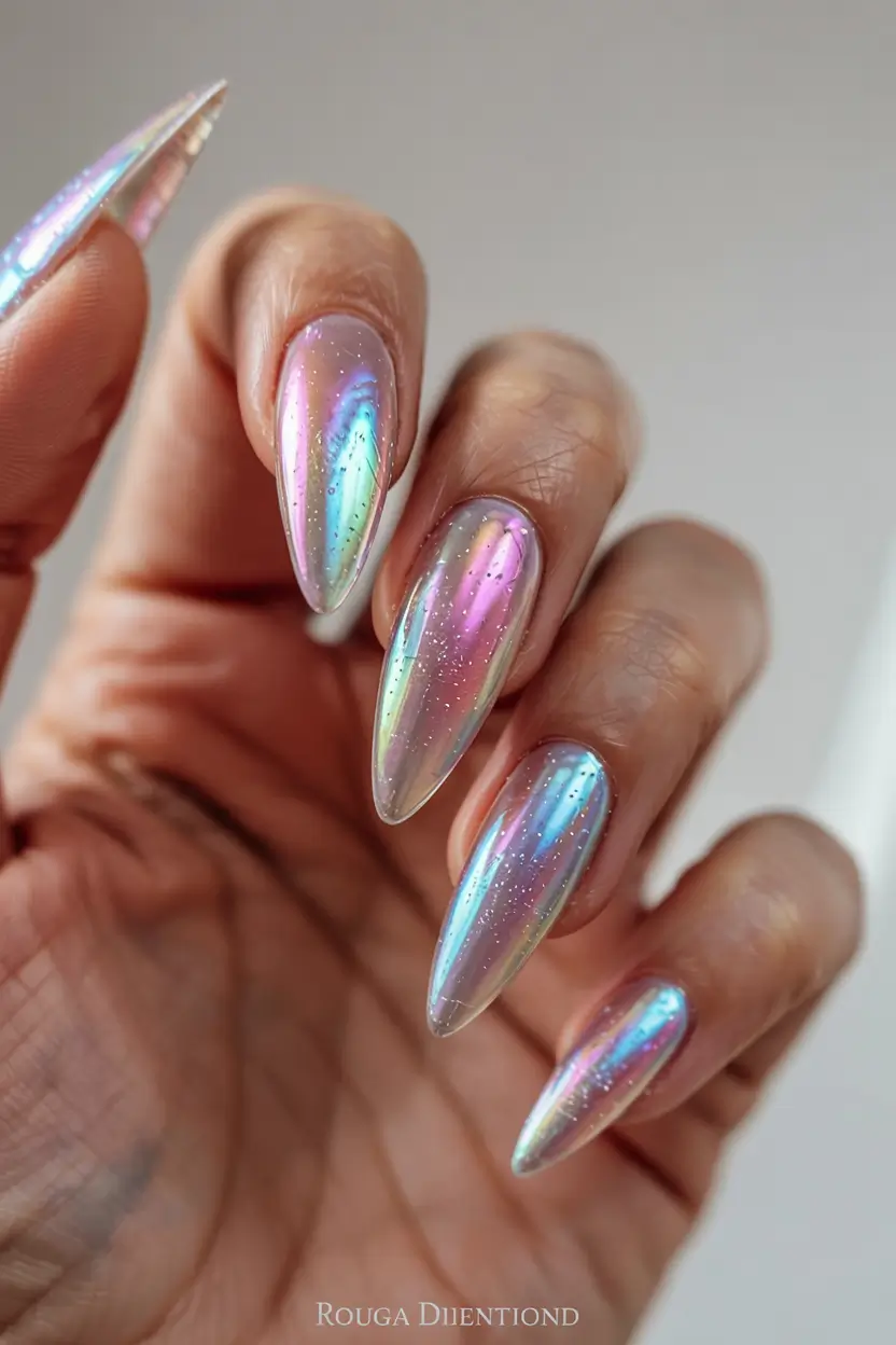 stiletto nails 2026 Prism Glaze