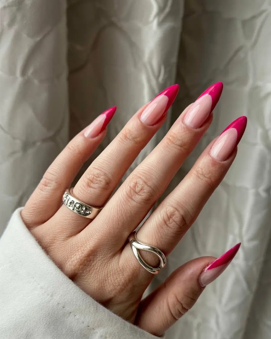 stiletto nails 2026 Hot Edge French