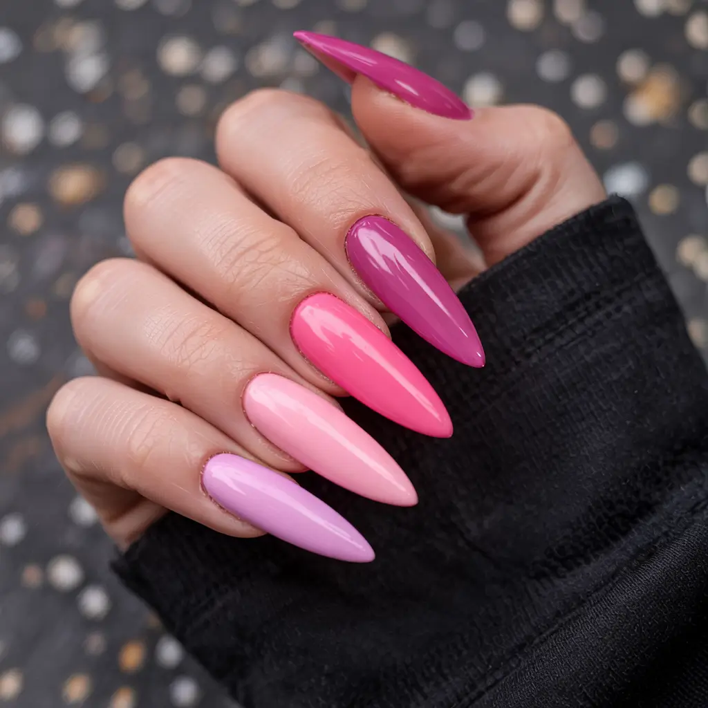 stiletto nails 2026 Pink Spectrum Stiletto
