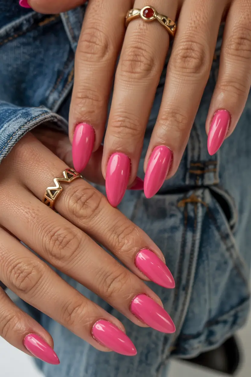 stiletto nails 2026 Barbiecore, But Grown