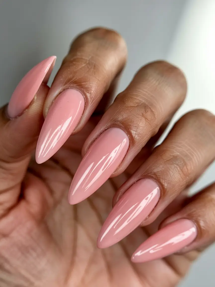 stiletto nails 2026 Peach Cream Dream