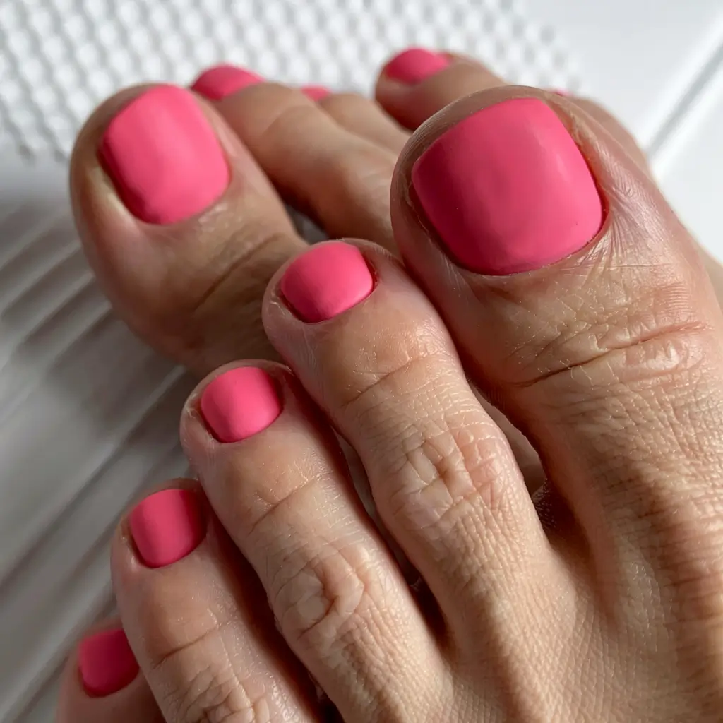 toe nails colors 2026+Velvet Matte Punch