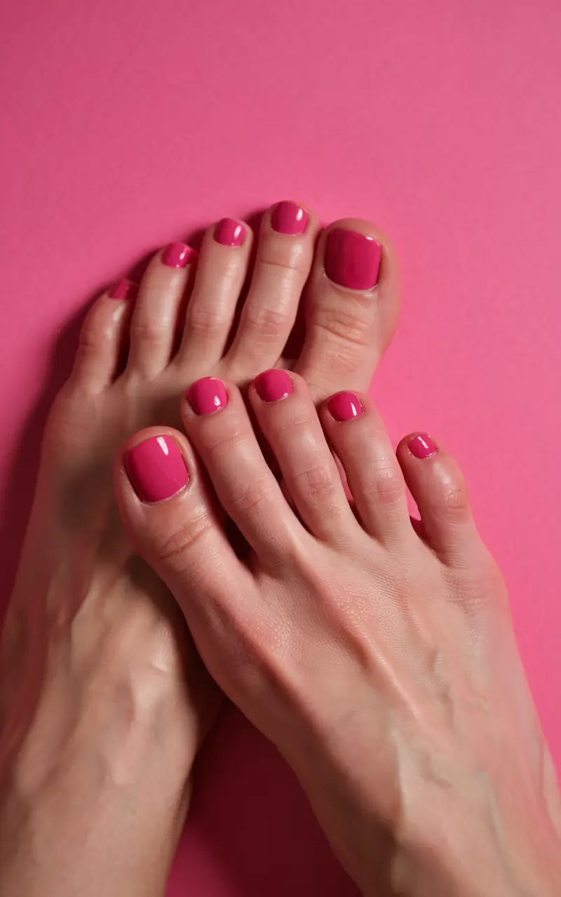 toe nails colors 2026+Raspberry Realness