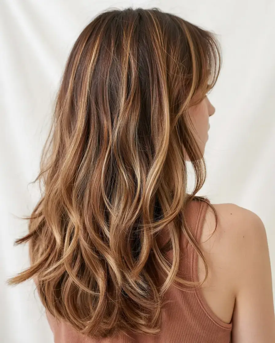 trendy Haircuts ideas 2026 Multi-Toned Honey Swirl Layers