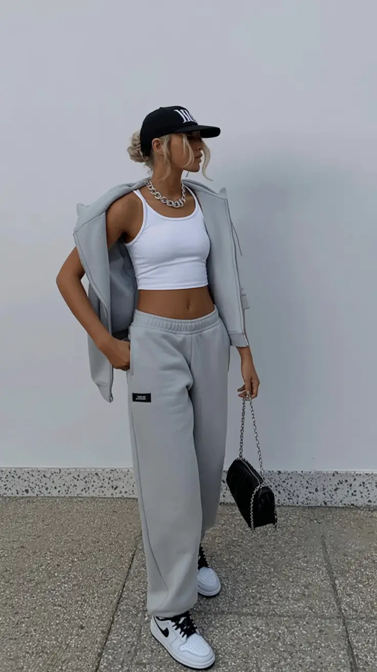airport spring outfits for women 2026 Sporty Chic, Elevated