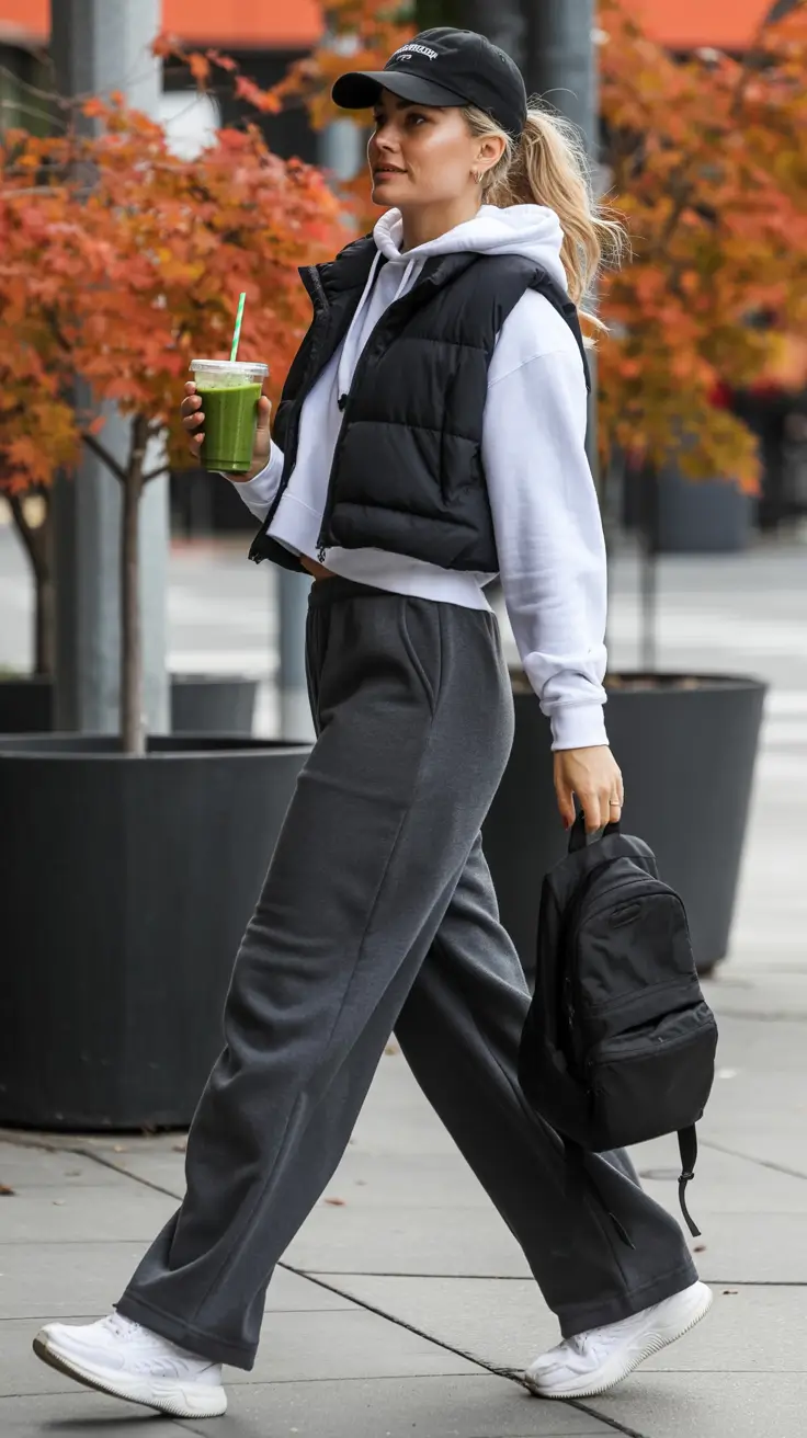 airport spring outfits for women 2026 Black & Charcoal Energy